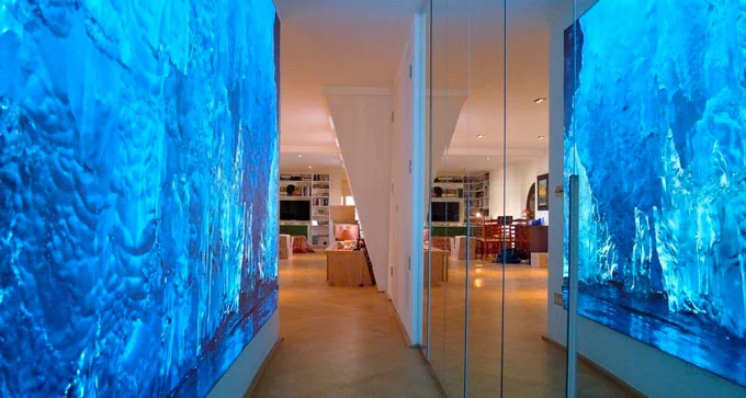 7-led_2 Ausschnitt aus Fotografie von Jasmine Rossi, Eisberge, Giclée Druck auf Transluzentfilm im LED Panel hinerleuchtet